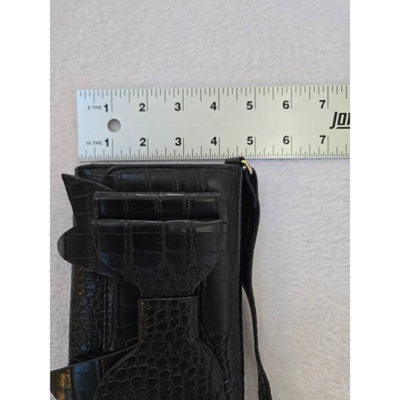 Genuine Betsey Johnson Black Bow Wallet Purse CrossBody Bag - Picture 4 of 5